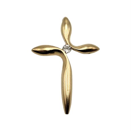 14K Gold Cross Pendant