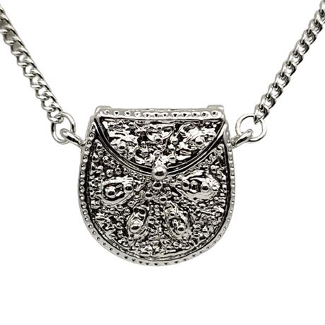 Watch in Purse Necklace