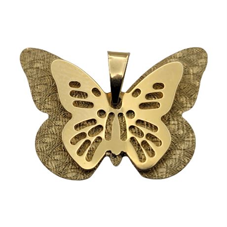 EternaGold 14K Gold Butterfly Pendant