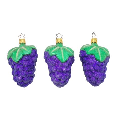 Old World Christmas "Sugar Grape" Glass Ornaments