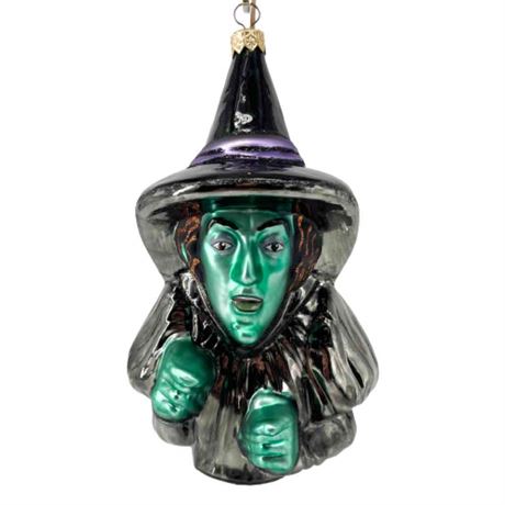 Kurt Adler Polonaise "Wicked Witch of the West" Glass Ornament