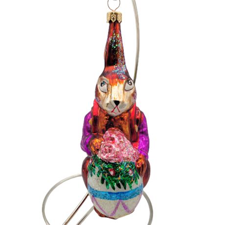Christopher Radko "Roy Rabbit" Glass Ornament