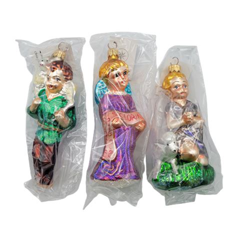 Christopher Radko 1997 "Shepherd's Prayer, Gloria" Glass Ornaments