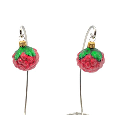 Christopher Radko "Red Berry Razzle" Glass Ornaments