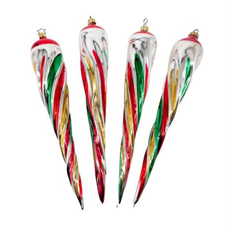 Old World Christmas "Icicles" Glass Ornaments