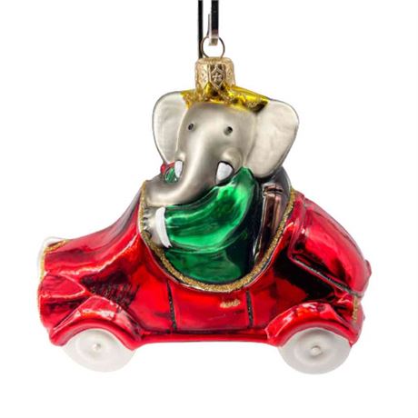 Kurt Adler Polonaise "Babar the Elephant" Glass Ornament