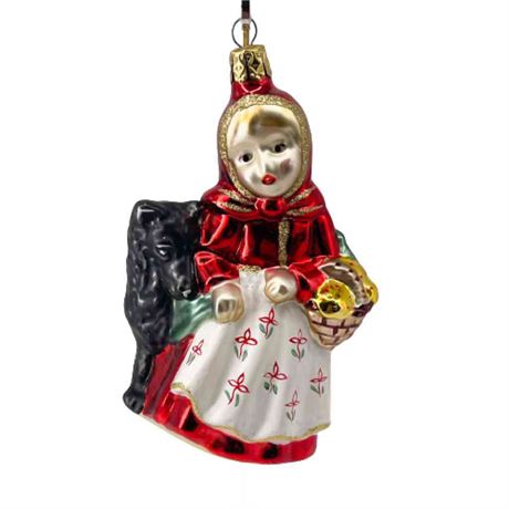 Old World Christmas Inge-Glas "Little Red Riding Hood" Glass Ornament