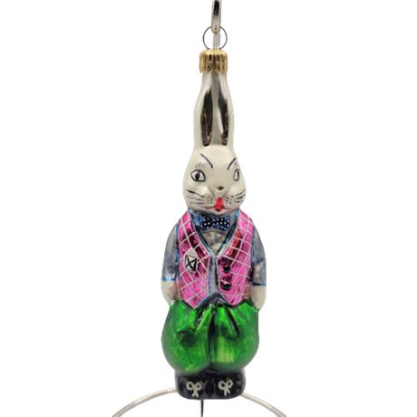 Christopher Radko "Billy Bunny" Glass Ornament