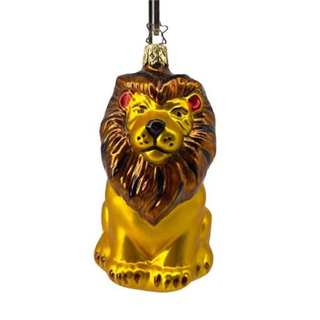 Old World Christmas "Lion" Glass Ornament