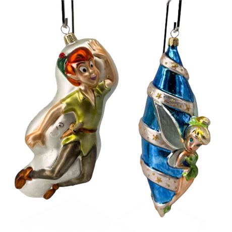 Christopher Radko Disney Showcase Collection "Peter Pan" Ornament Set
