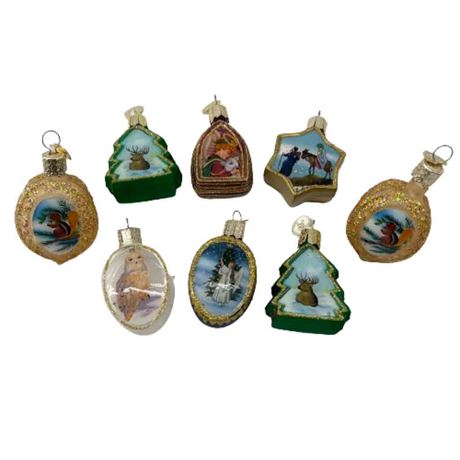 Old World Christmas Miniature Glass Ornaments