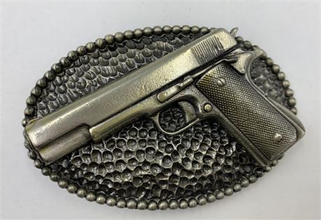 The Great American Buckle Co. 1976 Pistol Handgun Belt Buckle