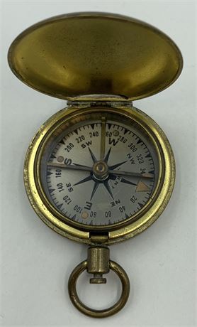 US Military Antique S & W NY Navigational Pocket Watch Shaped Compass