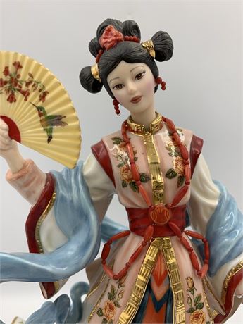 Coral Princess Lena Liu Danbury Mint Porcelain Maiden Statue