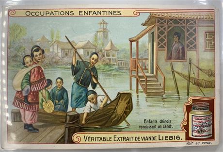 1909 “Children’s Occupations II” Liebig Bouillon Antique Trade Card Set