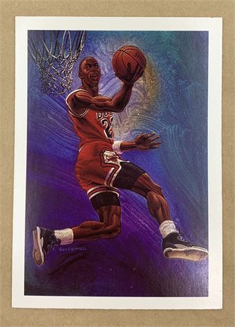 1990 NBA Hoops Michael Jordan 358 Basketball Trade Card