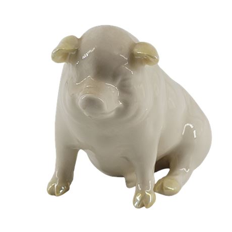 Belleek Porcelain Pig 6th Green Mark