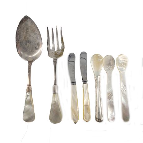 Mother of Pearl Flatware Lot