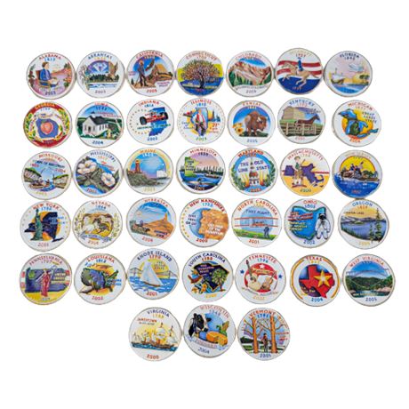 Colored State Quarter Lot