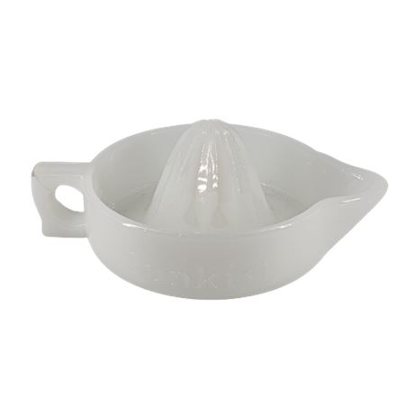 Vintage Sunkist Milk Glass Juicer