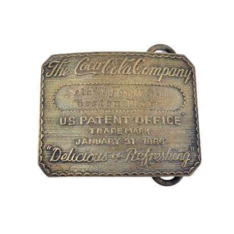 The Coca-Cola Company Brass Vintage Belt Buckle