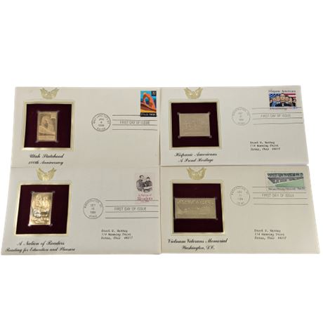 22 K Gold Replica Stamp Lot