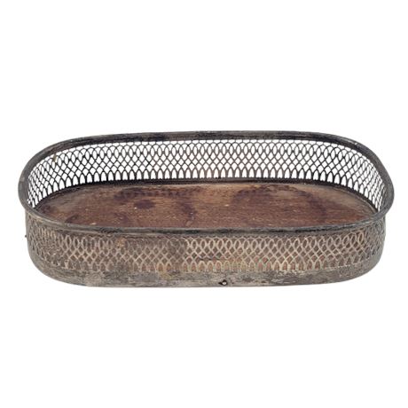 Wood Tray w/ Sterling Silver Rim