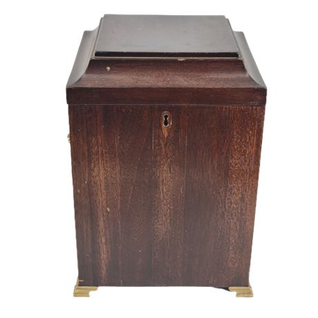 Vintage Hard Wood Wine Box