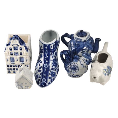 Delft / Empress Ironstone Ceramic Lot