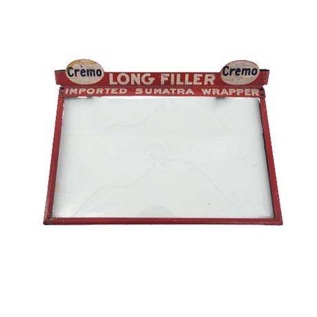 Long Filler Vintage Glass Cigar Box Cover