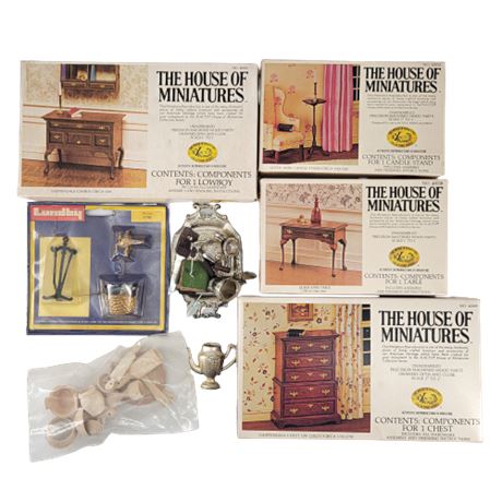 The House of Miniatures Doll House Furniture Lot