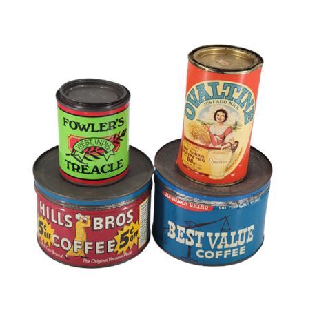 Vintage Metal Can Lot