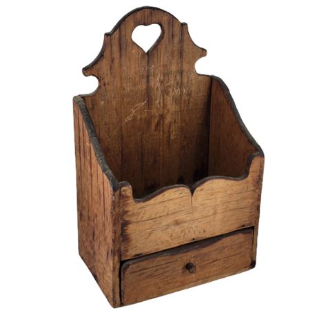 Vintage Hardwood Farmhouse Wall Hanging Letter Holder