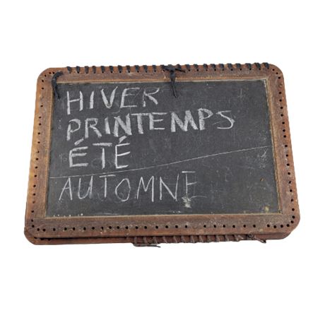 Vintage Folding Schoolhouse Chalkboard