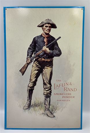 Vintage Laflin & Rand Smokeless Rifle Powder Advertising Sign