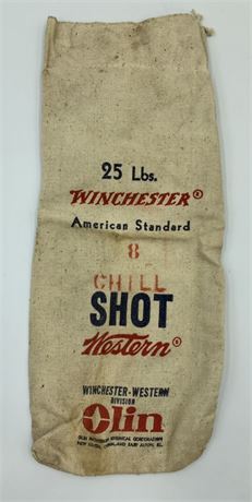 Vintage Winchester 25 lbs 8 Shot Western Cotton Ammunition Bag