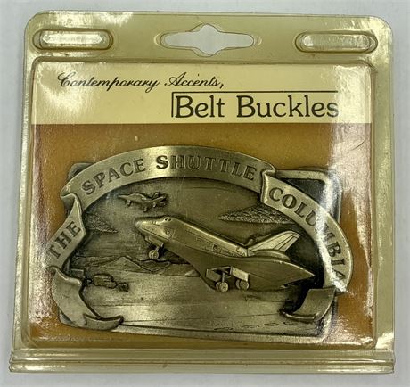 NOS Space Shuttle Columbia Belt Buckle
