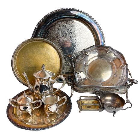 Vintage & Antique Silverplate Lot