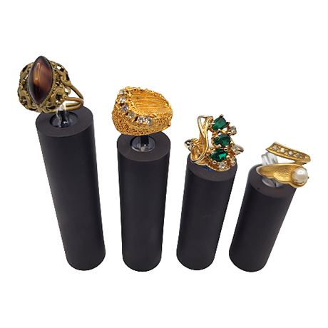 Vintage Gold Tone Rings Lot