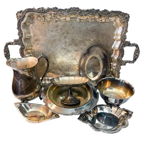 Vintage & Antique Silverplate Lot