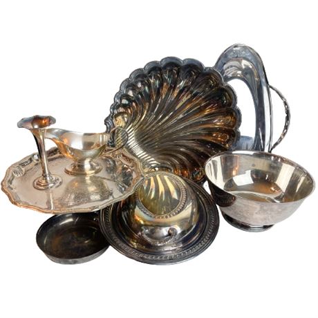 Vintage & Antique Silverplate Lot