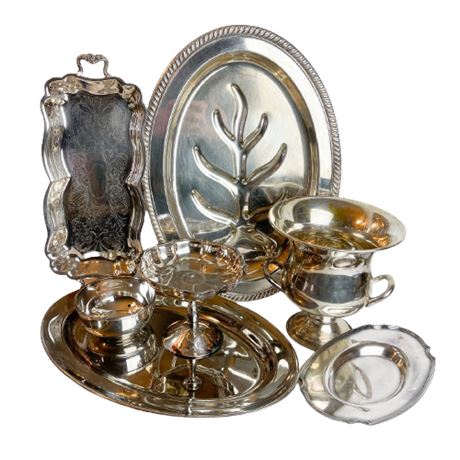 Vintage & Antique Silverplate Lot