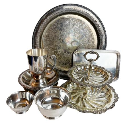 Vintage & Antique Silverplate Lot