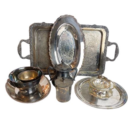 Vintage & Antique Silverplate Lot