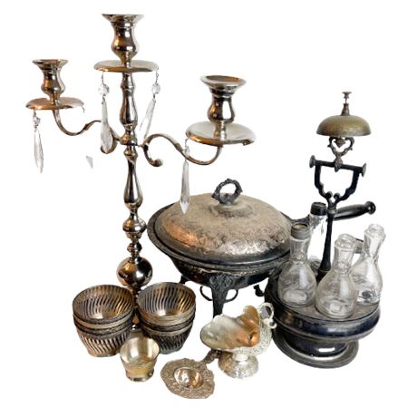 Vintage & Antique Silverplate Lot