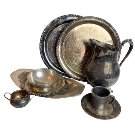Vintage & Antique Silverplate Lot