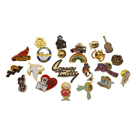 Vintage Miscellaneous Lapel Pin Collection