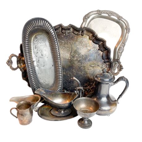 Vintage & Antique Silverplate Lot