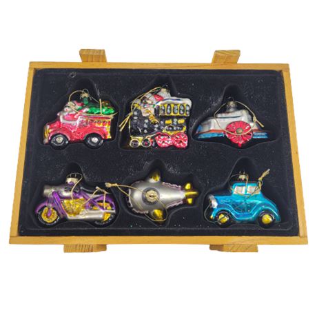 Santa's Workbench Christmas Ornament Set