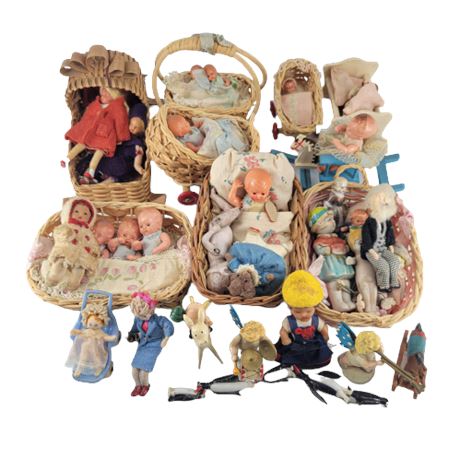 Large Miniature Doll Lot